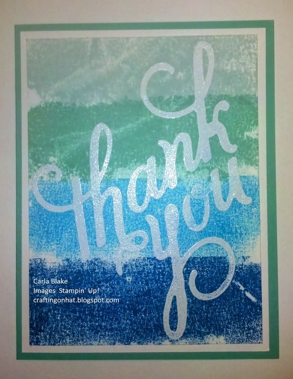 Crafting On Hat Masking Tape Technique