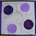Purple Paisley Portholes Mini Quilt