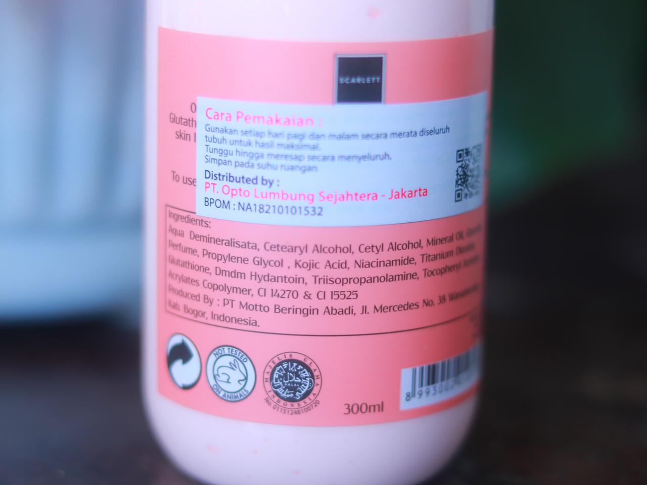 [Review] Scarlett Fragrance Brightening Body Lotion Jolly (New Varian