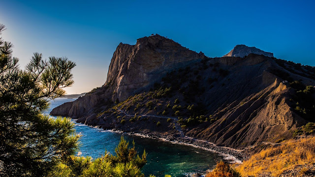 Tropical island coast with mountain, HD wallpapers, pictures, background, photos and images Tropical island coast with mountain, HD wallpapers, pictures, background, photos and images
