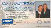 St. Catharines, Niagara Falls Coldwell Banker Real Estate Agent Ronald & Nancy Tenbrinke Realtors