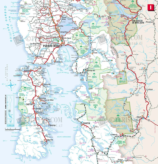 Mapa do Chile – Região 10 - Lagos