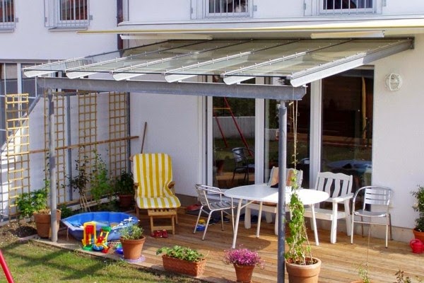 Effective ideas for a canopy made of glass