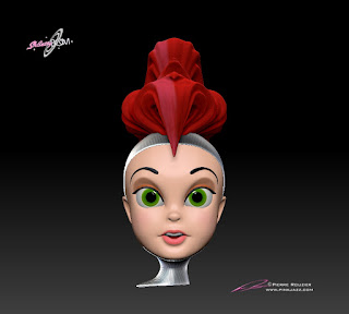 Sh-Betty Boom " - 3D character design & maquette by sculptor ©Pierre Rouzier
