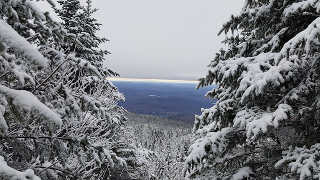 Point de vue juste avant l'arrivée au sommet Johannsen