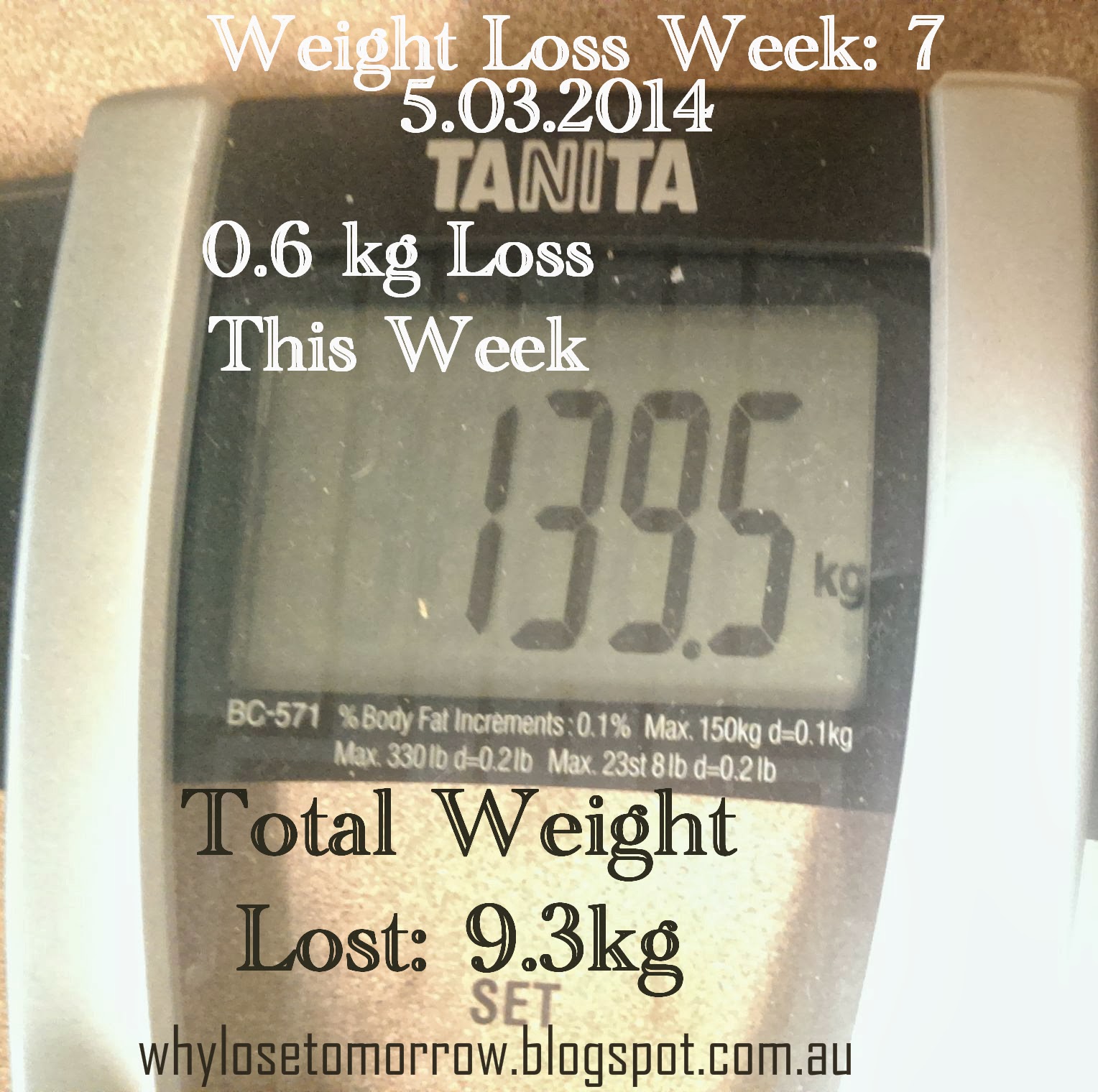 Why Lose Tomorrow? Lite n' Easy Week 7 Weightloss Journey Week Seven