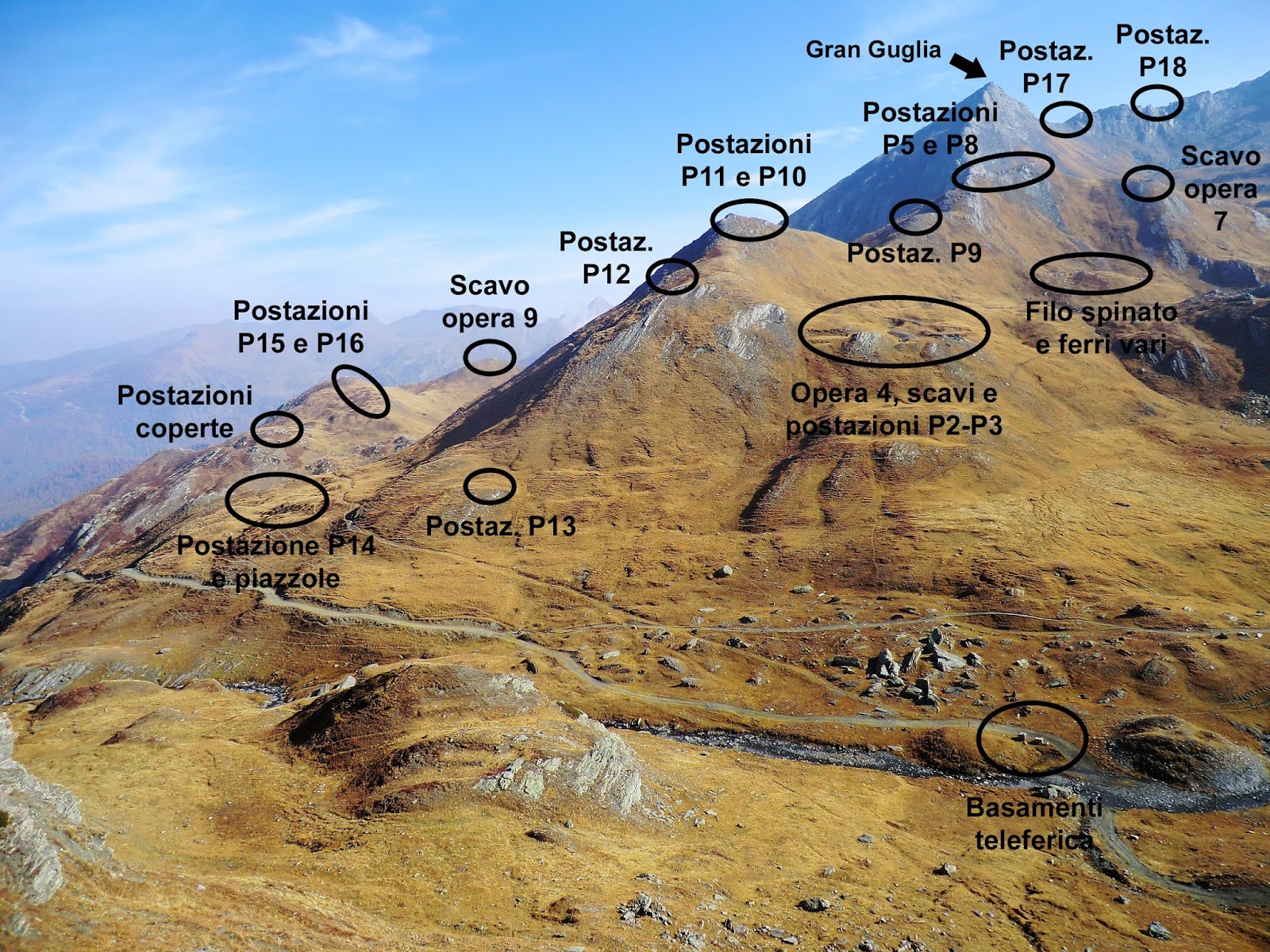 Atlante delle Opere Fortificate Vallo Alpino il Caposaldo Abries (Prali)