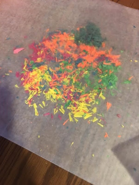 Melted Crayon Pumpkin Activity for Kids