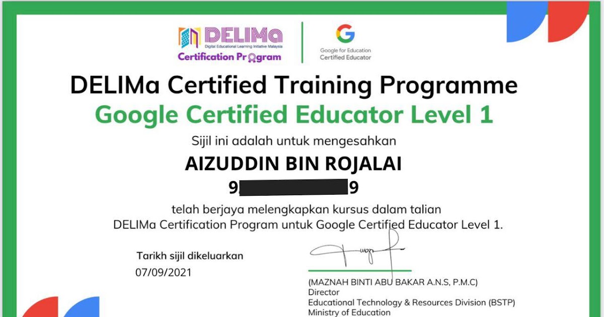 GOOGLE CERTIFIED EDUCATOR LEVEL 1 & LEVEL 2