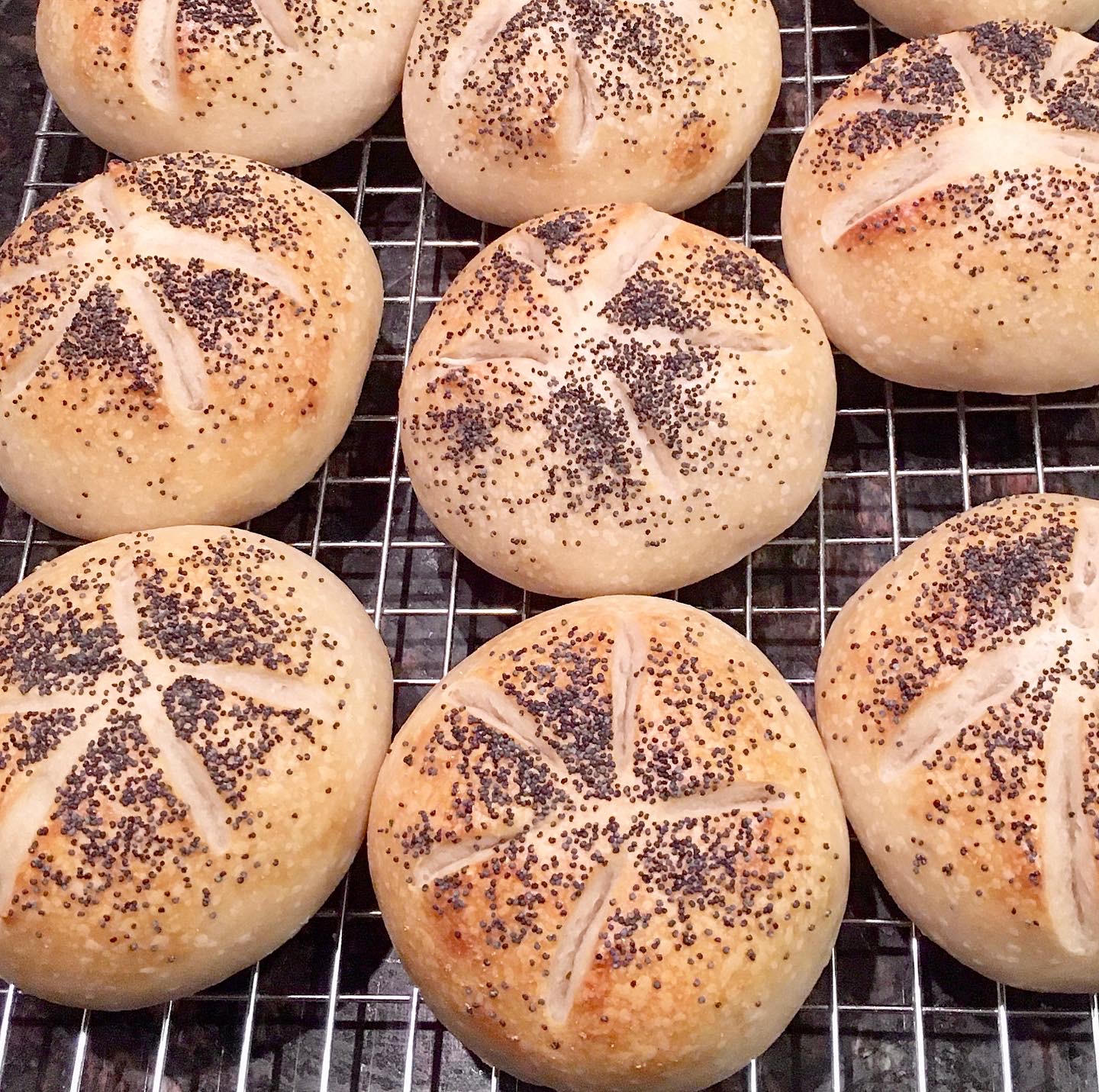 Cooking without a Net Baking Class Sourdough Kaiser Rolls