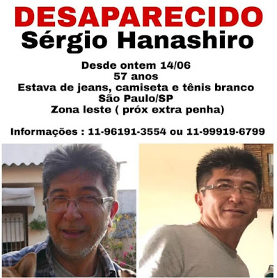 Desaparecido: Sérgio Hanashiro em São Paulo