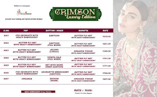 Shree Fab Crimson Luxury Edition Georgette Pakistani Suits 