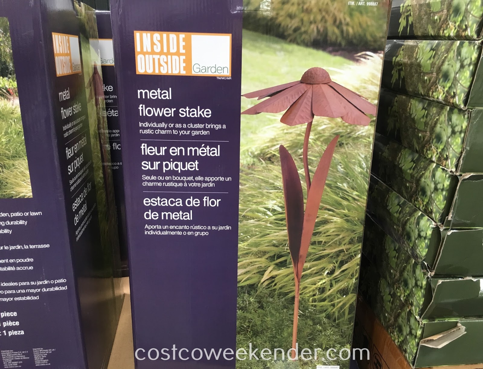 Inside Outside Garden Metal Flower Stake Costco Weekender