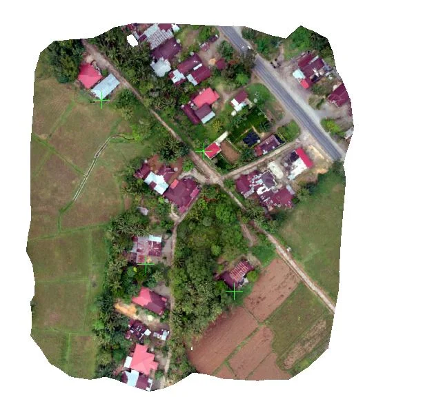 Cara Koreksi Geometri Foto Udara Peta hasil drone