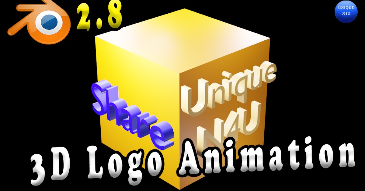 3D Logo Animation in Blender 2.8 Tutorial 2020 Blender 2.8 beginner