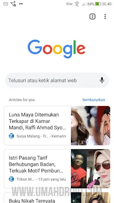 Article for You Chrome Android