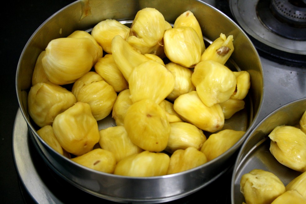 J for Jackfruit Seed Chips