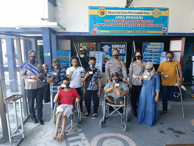  Satlantas Polres Lotim layani penerbitan SIM D untuk disabilitas