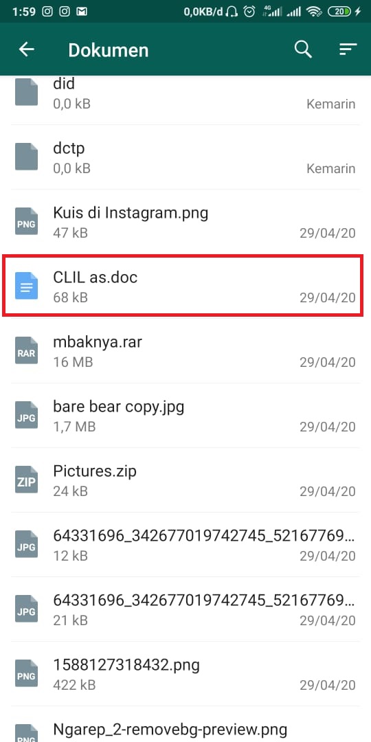 Cara Kirim File lewat WA (2)