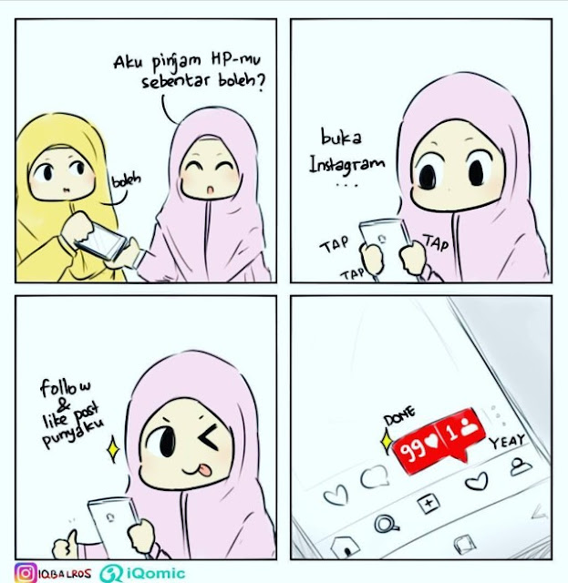kartun muslimah dp instagram