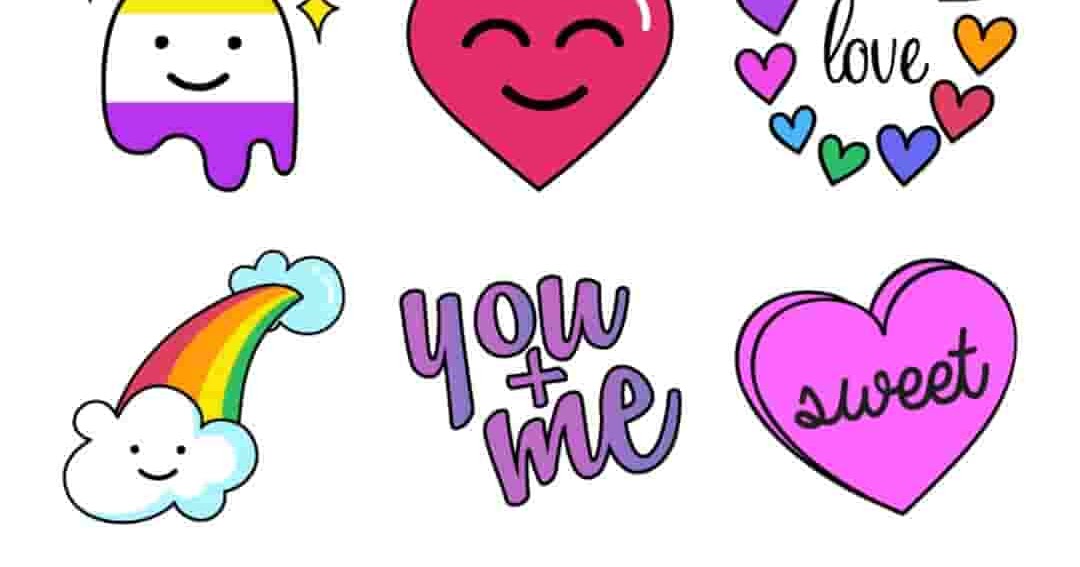 Mentahan Stiker Love Picsart Status Buat Wa