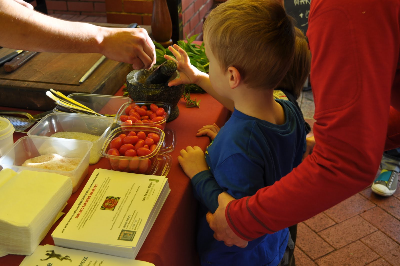 Simply Fresh Brock Bethune at the Farmers Market