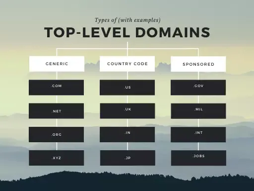 What are the Top Level Domains