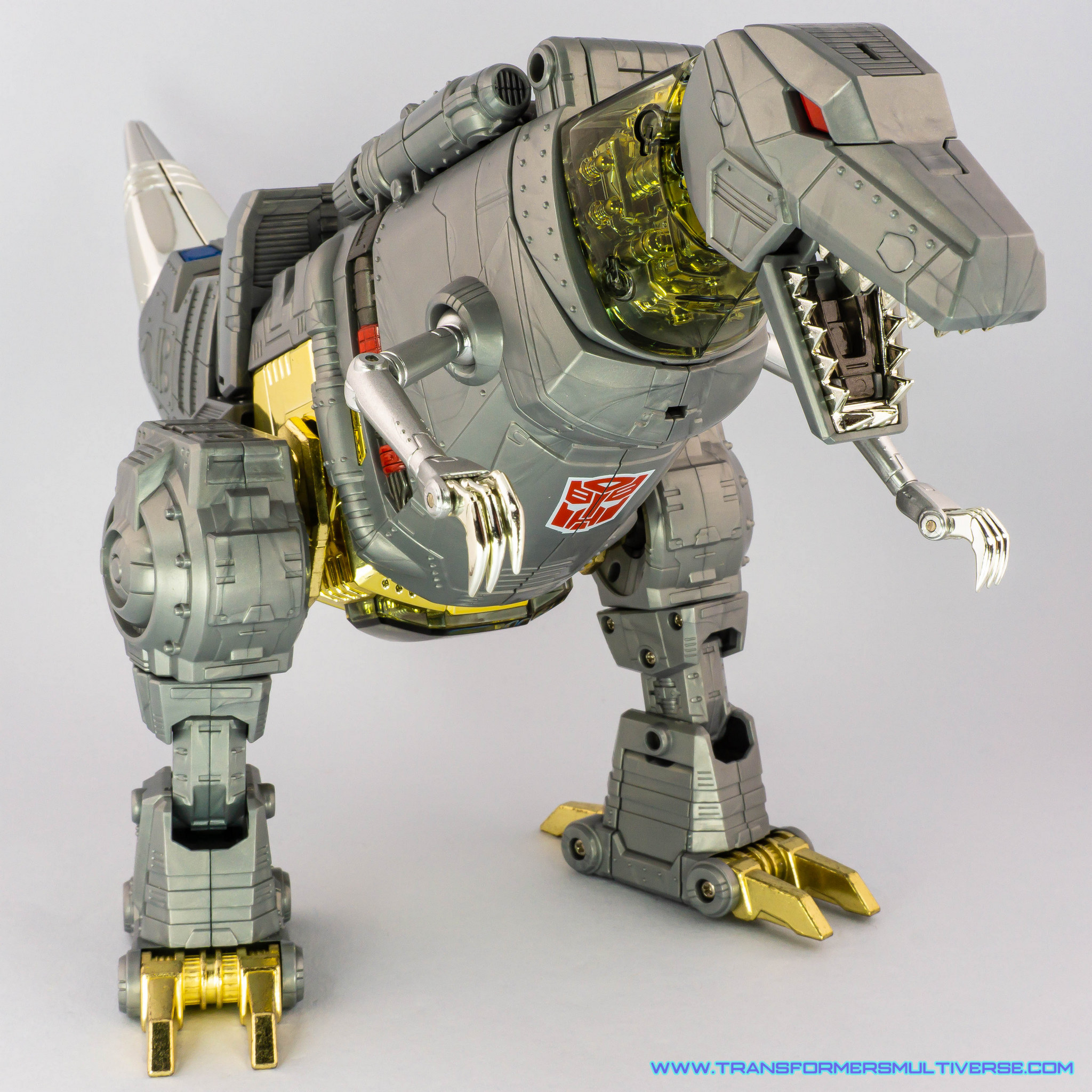 Transformers Masterpiece Grimlock Tyrannosaurus Rex mode with red eyes 1