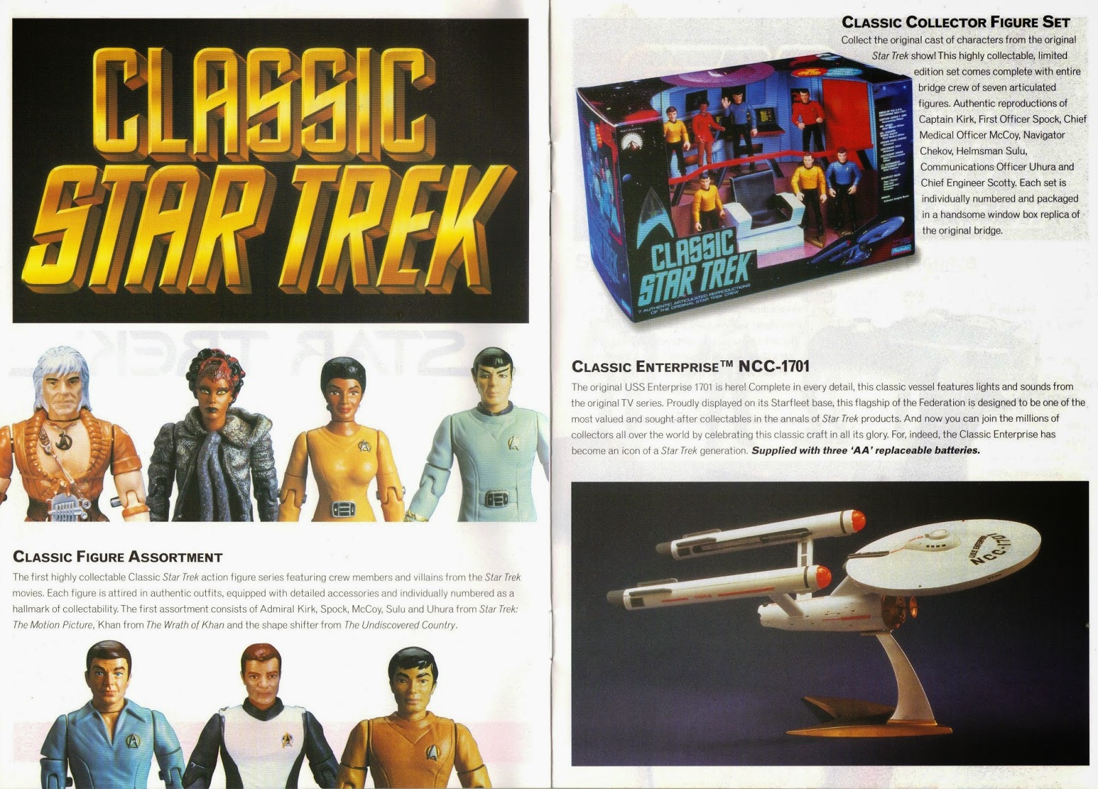 UP CLOSE & PLASTIC The Playmates Catalogue of Star Trek Items
