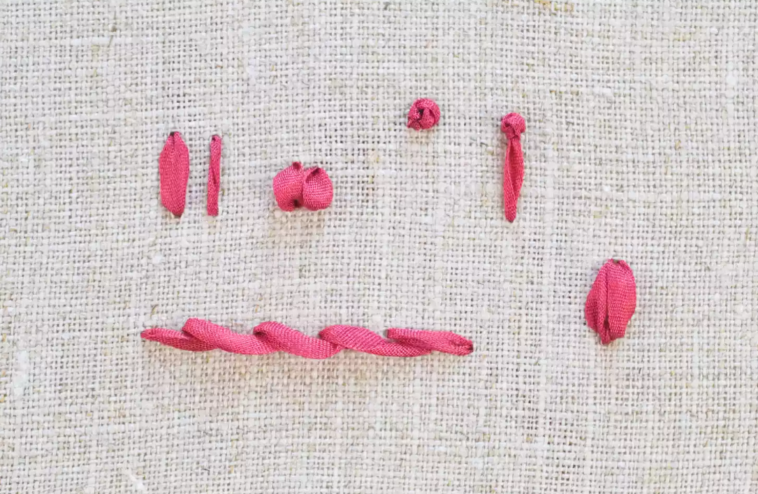 Các mũi thêu ruy băng cơ bản