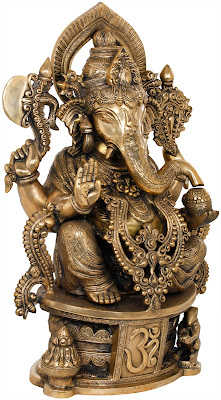 Sculpture Of Bejewelled Shri Ganesha