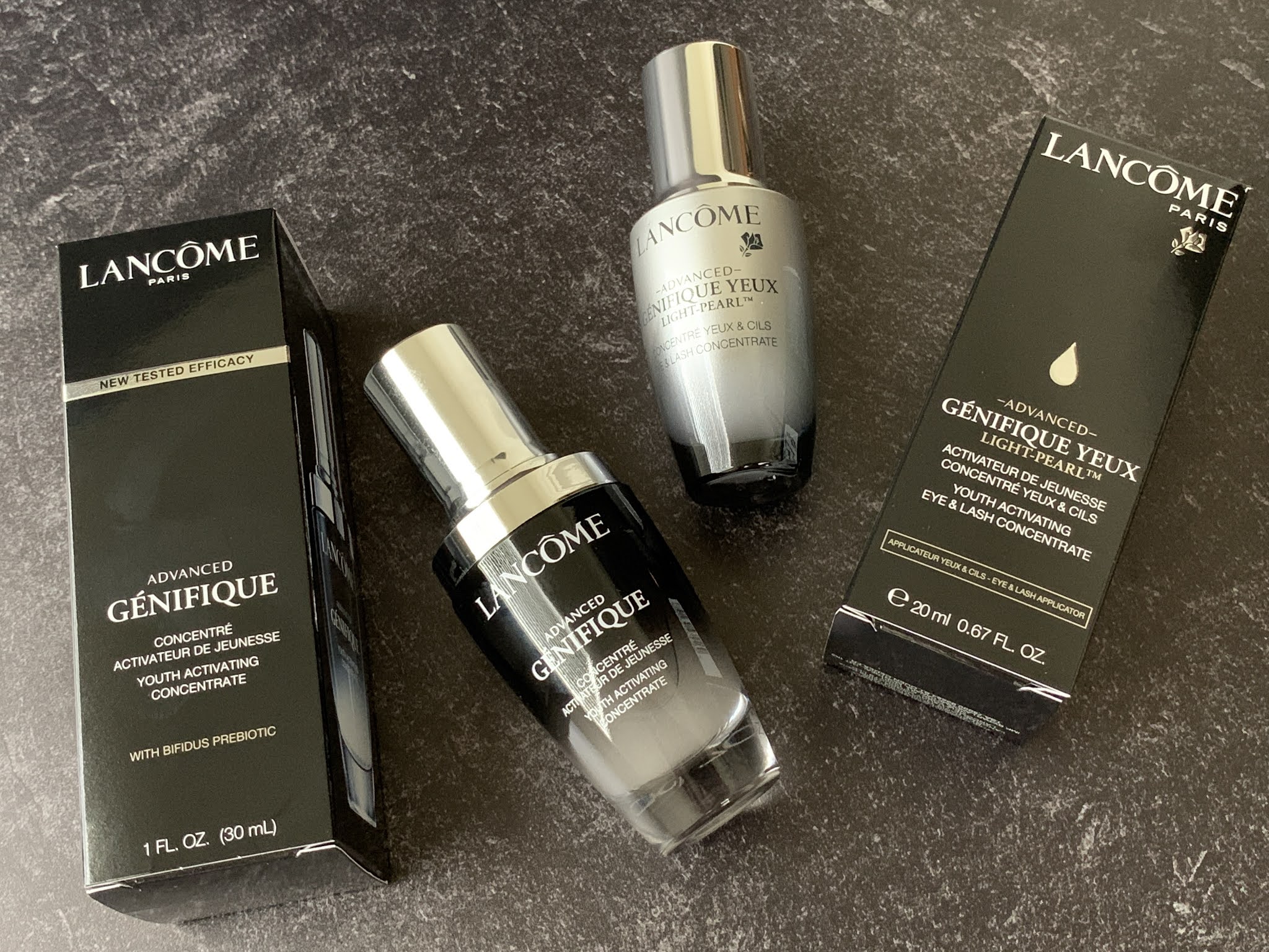 Paris Advanced Genifique Face Serum and Advanced Genifique Yeux