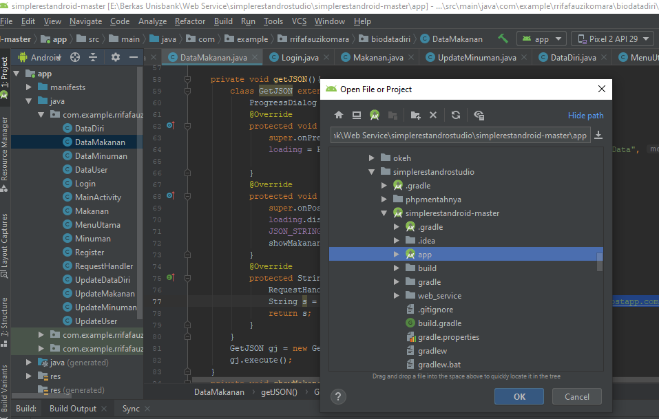 Android studio web