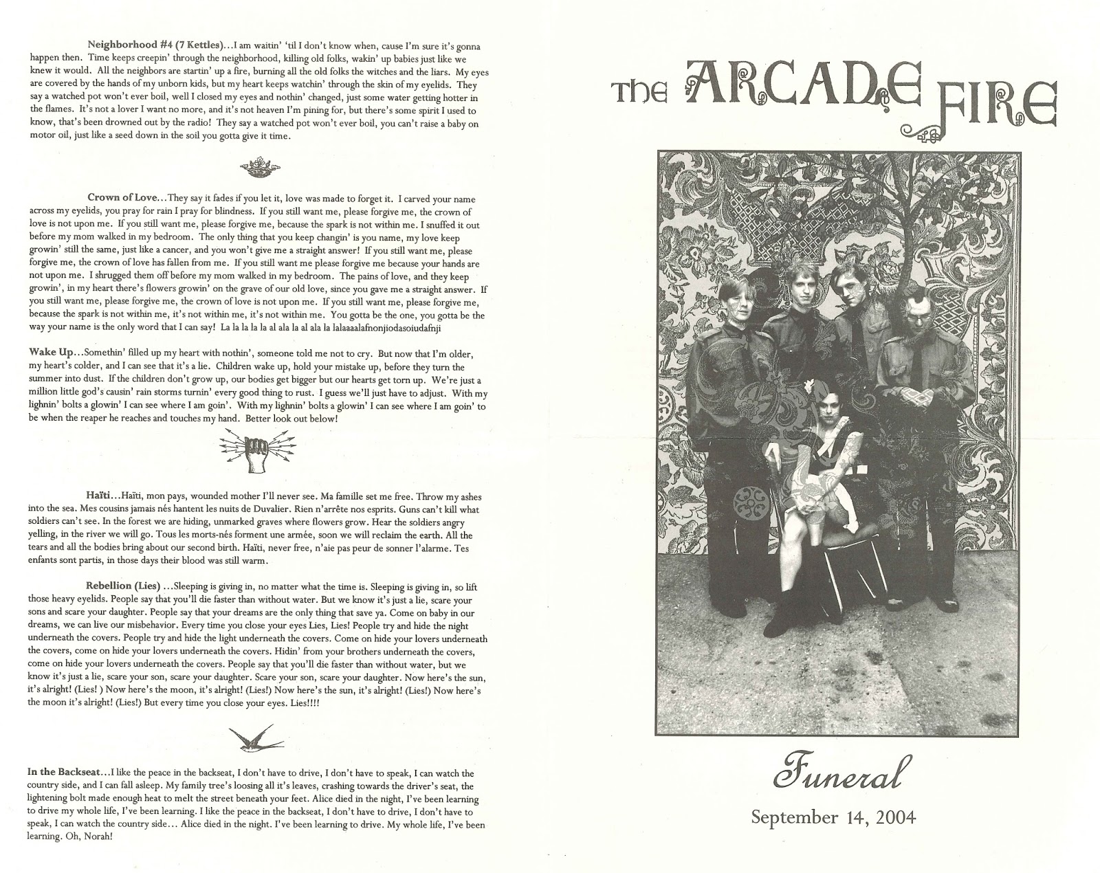 Andrew's Album Art Arcade Fire Funeral (2004)