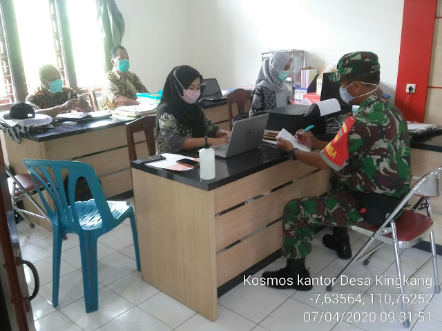 Upaya Pencegahan Covid-19, Babinsa Koramil 22/Wonosari Lakukan Pendataan Pendatang Diwilayahnya 