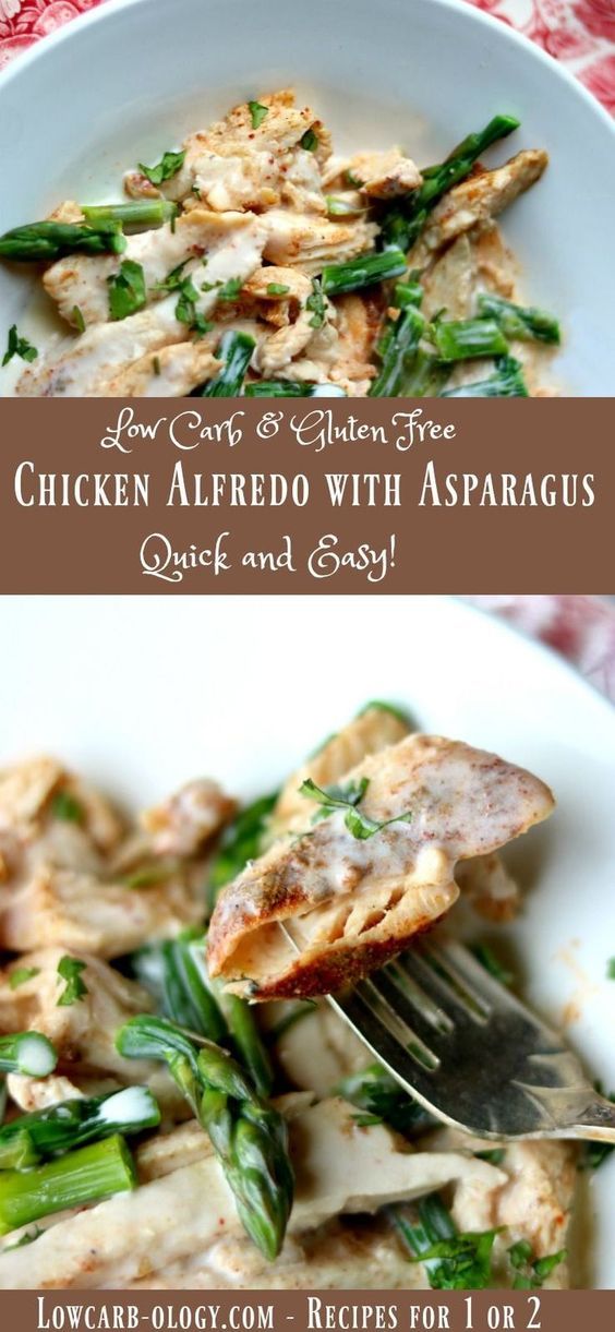 Asparagus Chicken Alfredo Recipe Creamy Low Carb Indulgence All