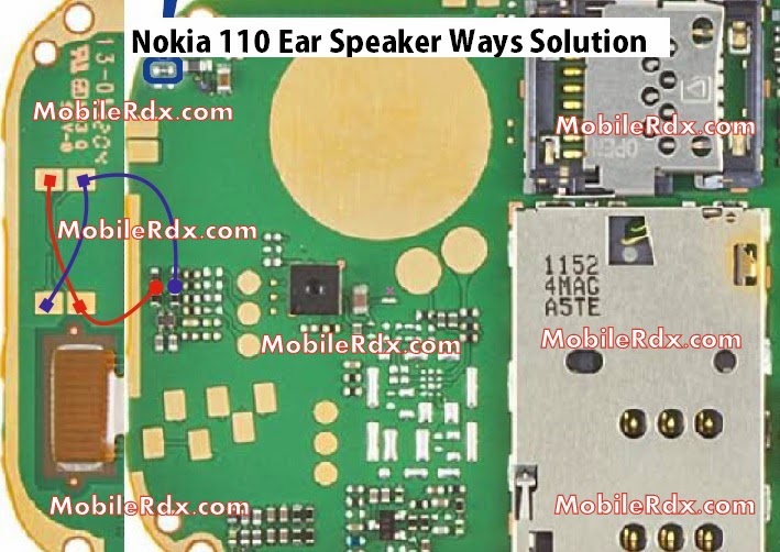 Mobile Reparing Solution Nokia110EarSpeakerWaysProblemJumper