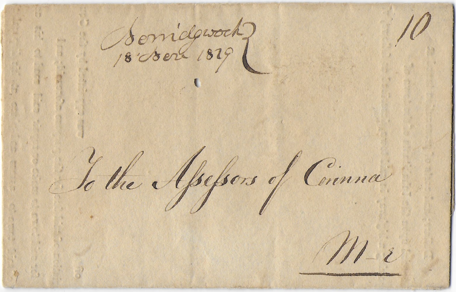 Heirlooms Reunited 1829 Fine Imposed by Somerset County, Maine