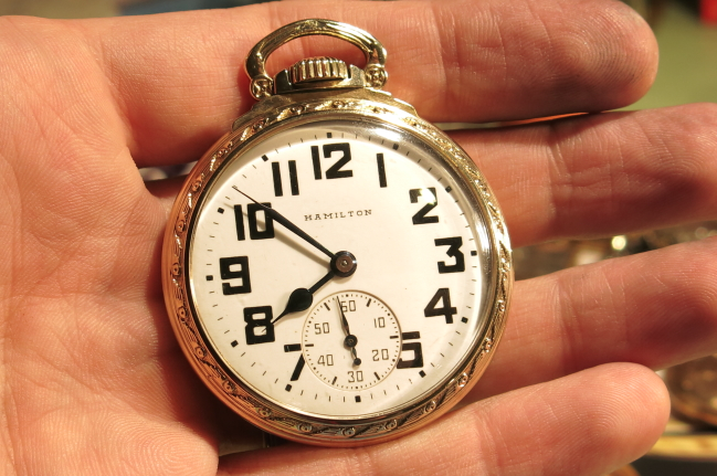 hamilton railroad pocket watch value