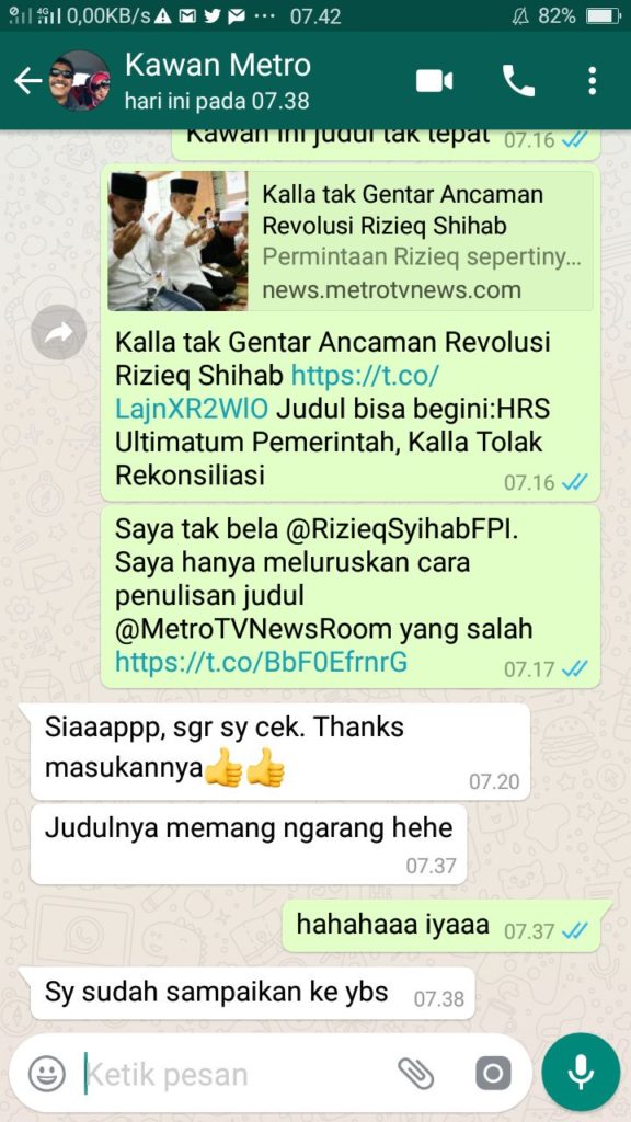 Terbongkar, Metrotvnews Akui Buat Judul Mengarang Terbongkar, Metrotvnews Akui Buat Judul Mengarang