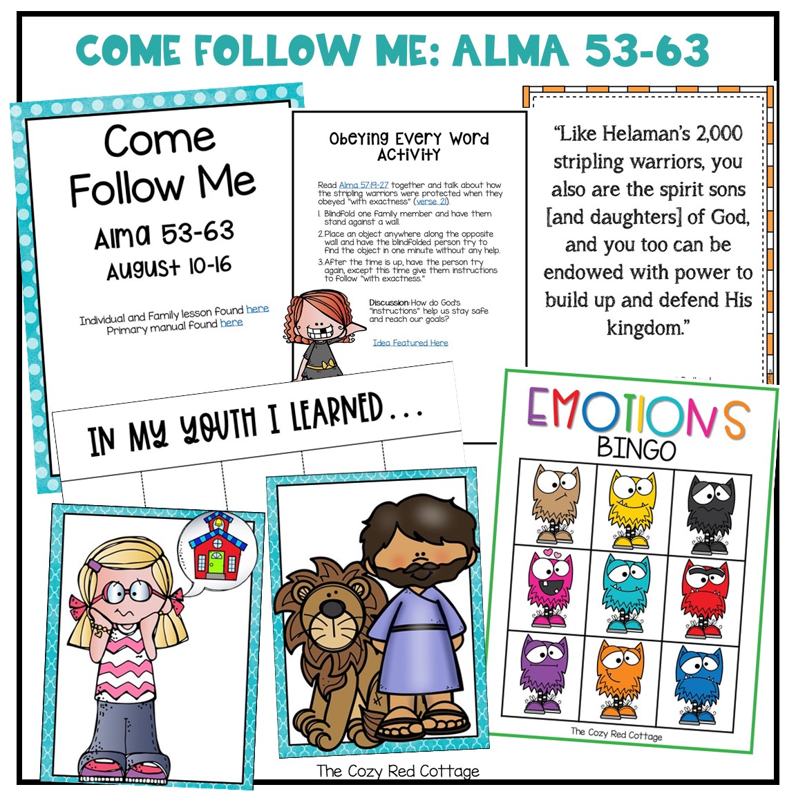 The Cozy Red Cottage Come Follow Me Lesson Helps Alma 5363