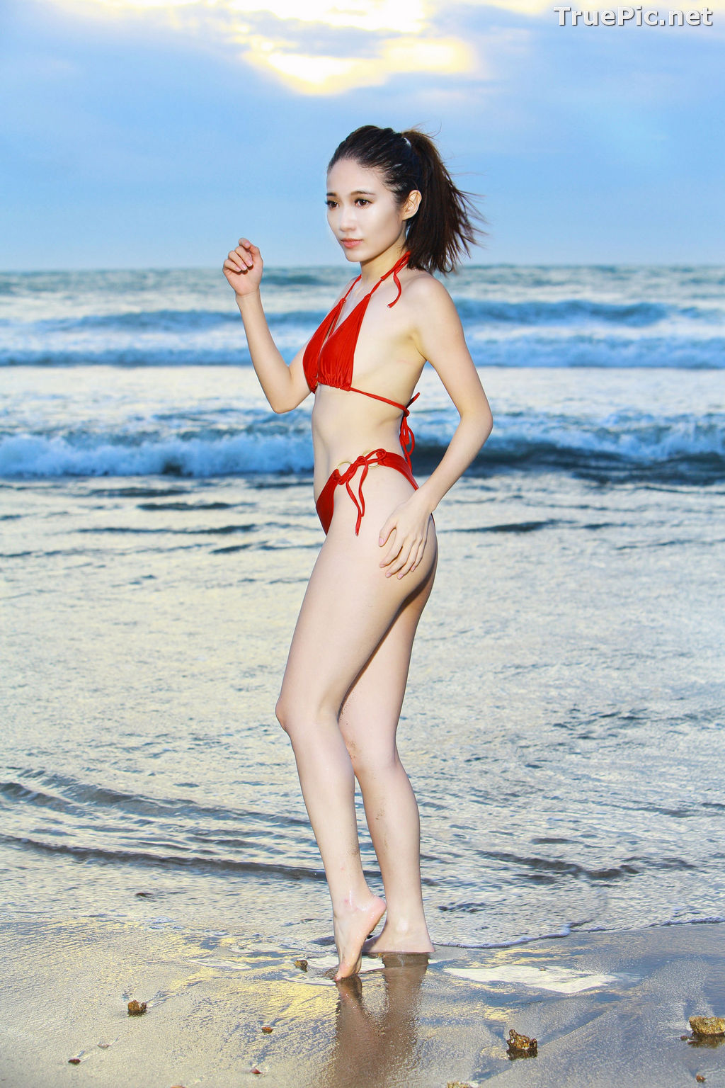 Image Taiwanese Model - Kuma - Beautiful Sexy Bikini Girl Under Sunset - TruePic.net - Picture-65