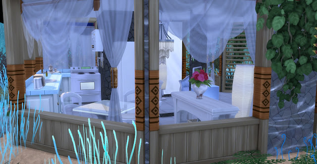 "Обитель русалки" - подводный дом для Sims 4 со ссылкой для скачивания