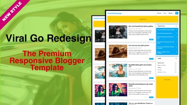 Viral Go Redesign and New Style Responsive Blogger Template