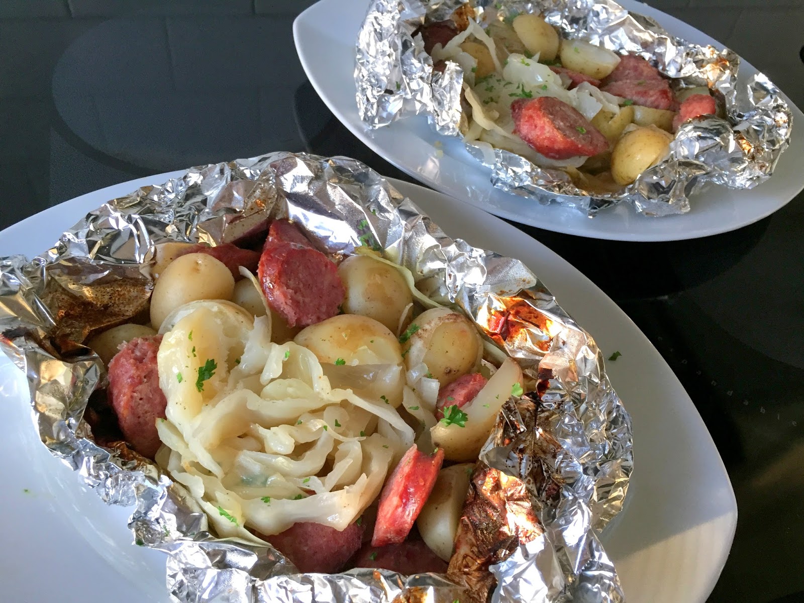 Mennonite Girls Can Cook Cabbage and Sausage Foil Pack Dinner