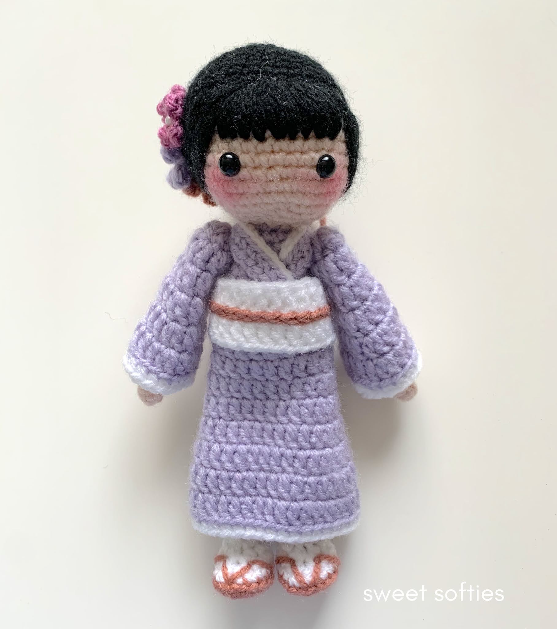Sakura Kimono Doll · Free Amigurumi Crochet Doll Pattern Sweet Softies