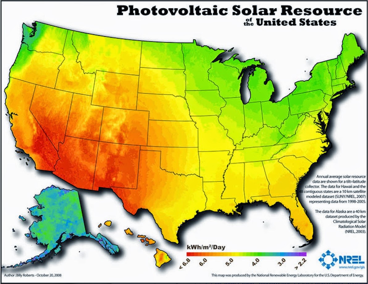 Photovoltaic Solar Resource of the United States