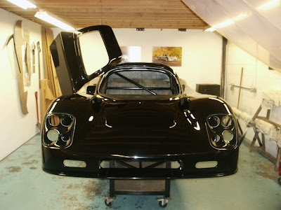 Ultima GTR Race Car Black Body Headlights
