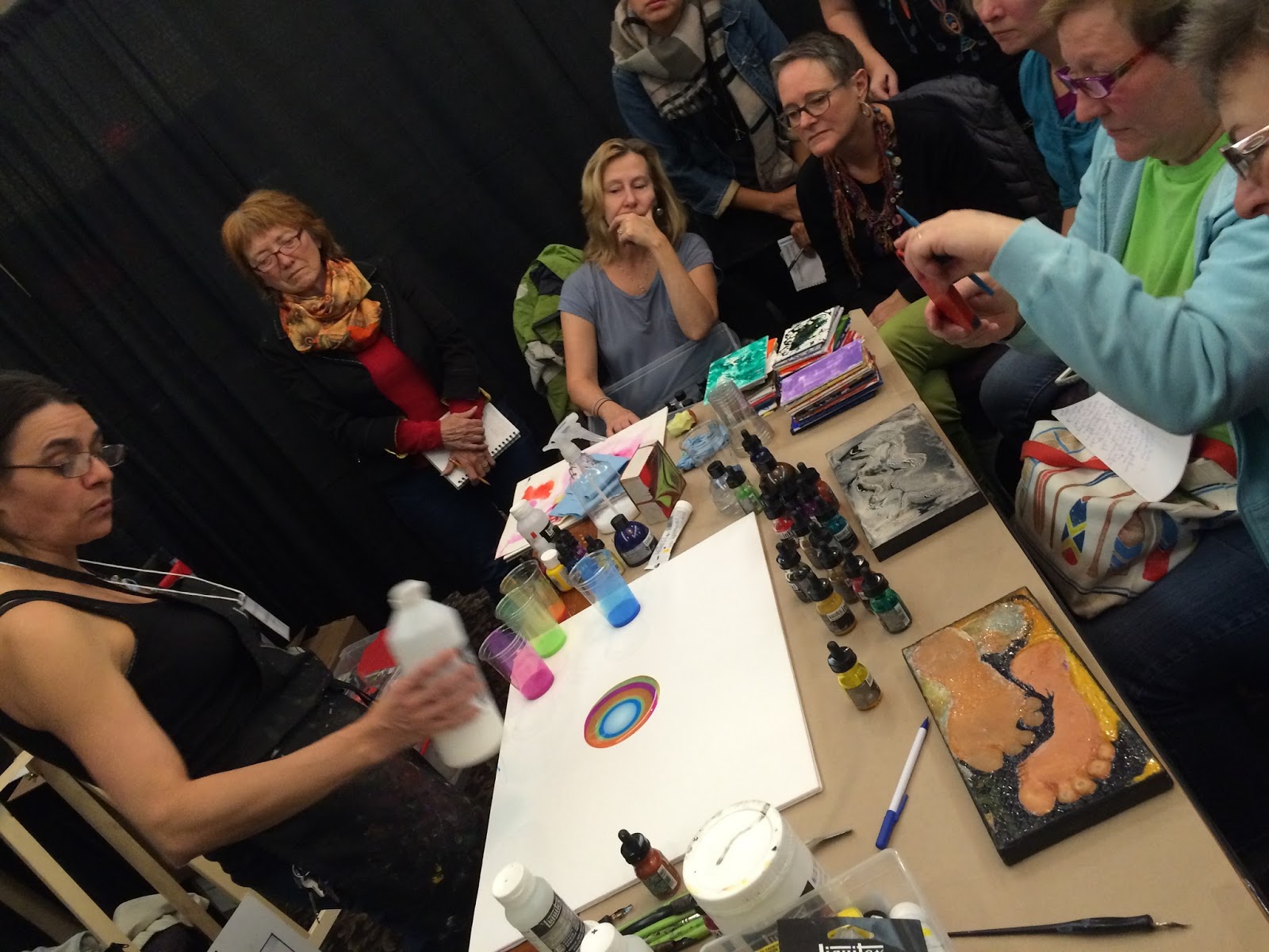 Moynahan Studio Ottawa Art School Fair Liquitex Acrylic Ink and it’s