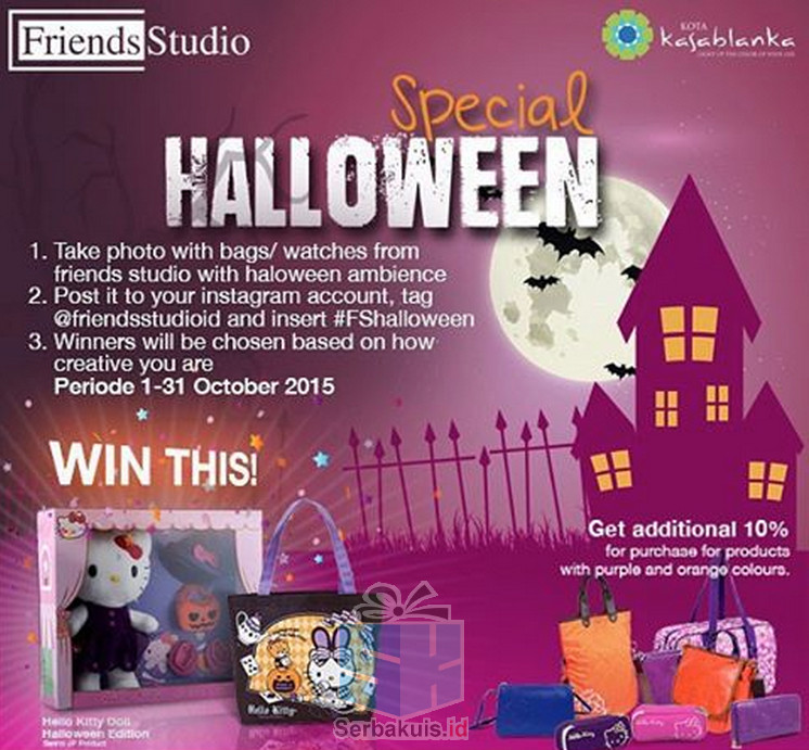 Promo Friends Studio Berhadiah Doll & Tas Hello Kitty Halloween Edition